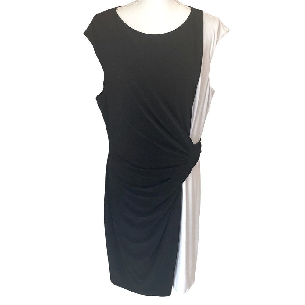 Ralph Lauren Dress Black White Size 18
